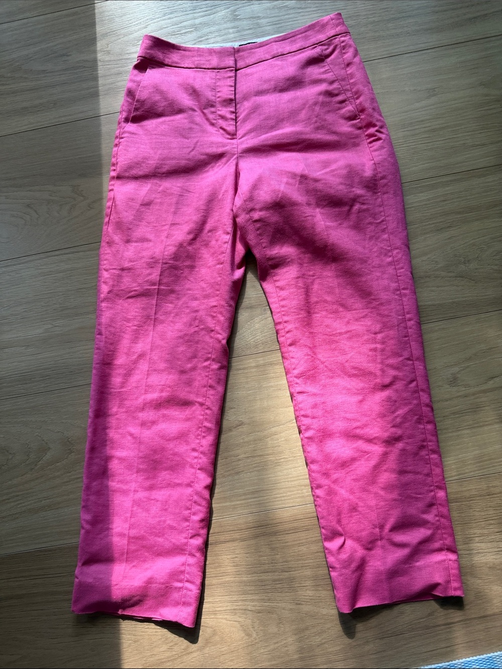 J. Crew Hot Pink Kate High-Waist Pants